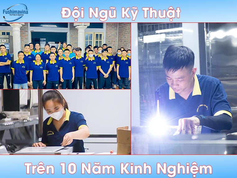 Đội ngũ kỹ thuật lành nghề trên 10 năm