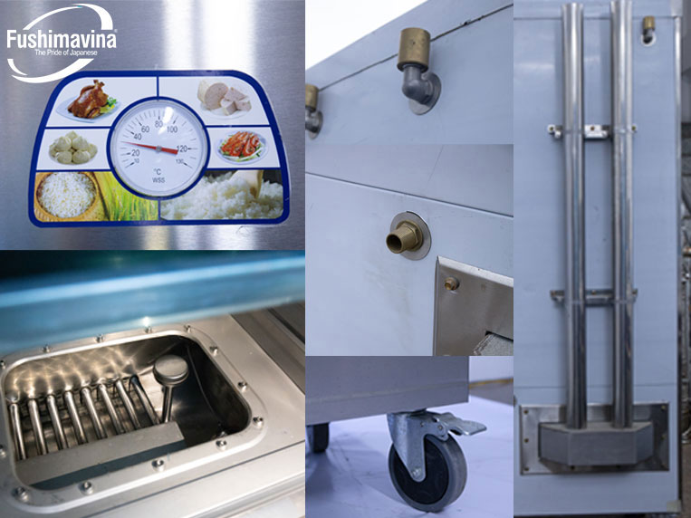 Tủ Nấu Cơm Gas 24 Khay 13 Cấu tạo làm nên chất lượng tủ cơm gas 24 khay Fushima