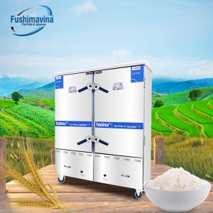 Tủ Nấu Cơm Gas 24 Khay 6 tu nau com 24 khay gas fushima 2