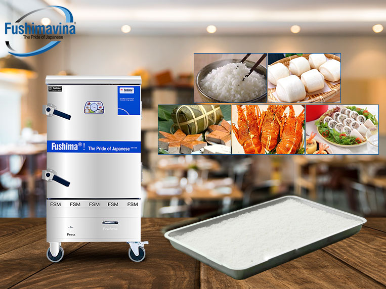 Tủ Nấu Cơm Gas 8 Khay 14 Đa dạng công năng, nấu cơm ngon