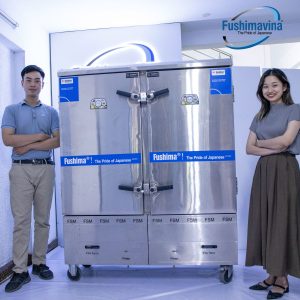 Tủ Nấu Cơm Gas Điện 24 Khay 8 tu nau com gas dien fushima 24 khay 3