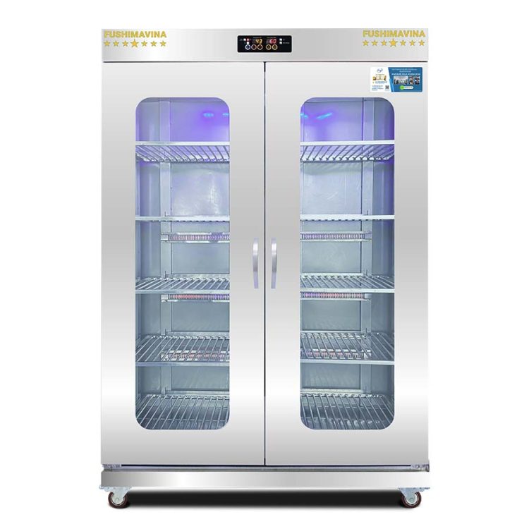 Tủ Sấy Bát Đĩa Cánh Kính 1200L 1 Lớp 24 tu-say-bat-2-canh-halogen