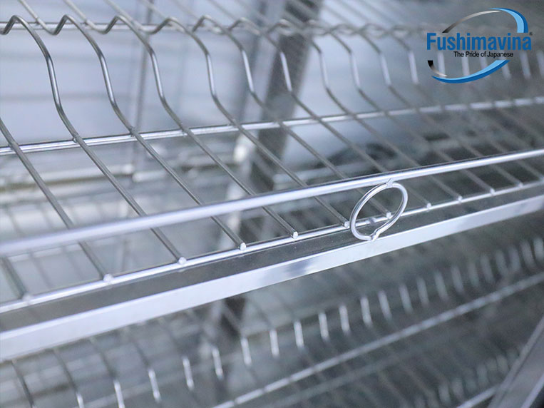 Tủ Sấy Bát Đĩa Cánh Kính 1200L 2 Lớp Quạt Gió 16 Chất liêụ inox cao cấp