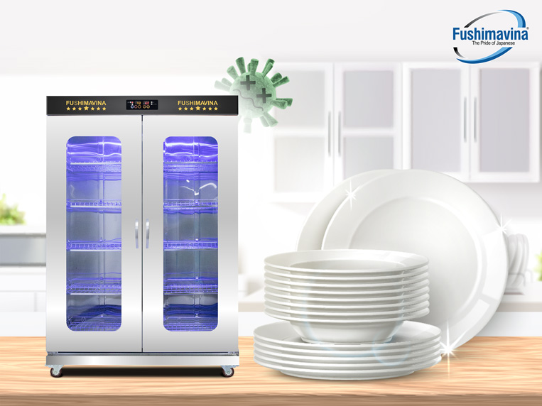 Tủ Sấy Bát Đĩa Cánh Kính 1200L 2 Lớp Quạt Gió 15 Khả năng diệt khuẩn của sản phẩm