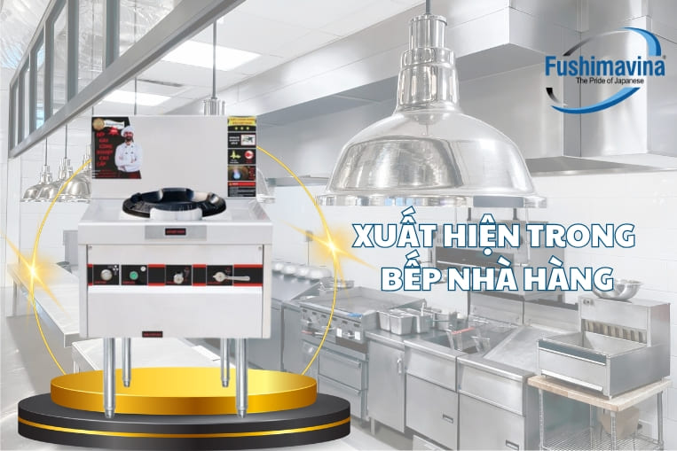 bếp xuất hiện nhiều trong các nhà hàng