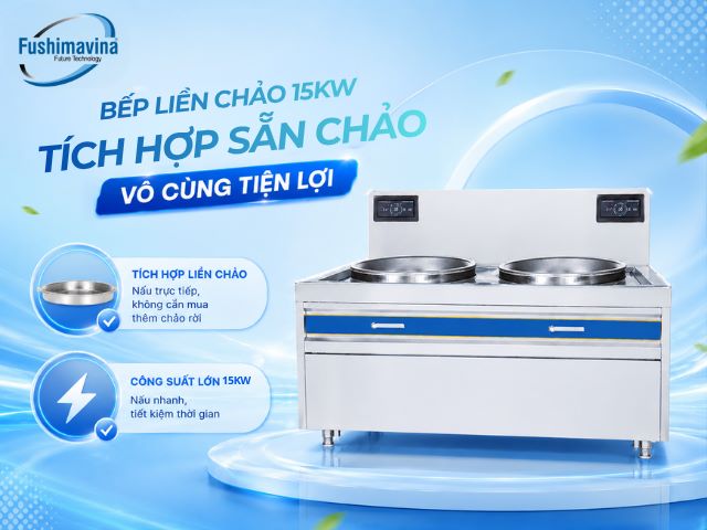 Bếp Từ Công Nghiệp Đôi 15KWx2 Liền Chảo 21 BTFSM-15TT2-P600-duoc-tich-hop-chao