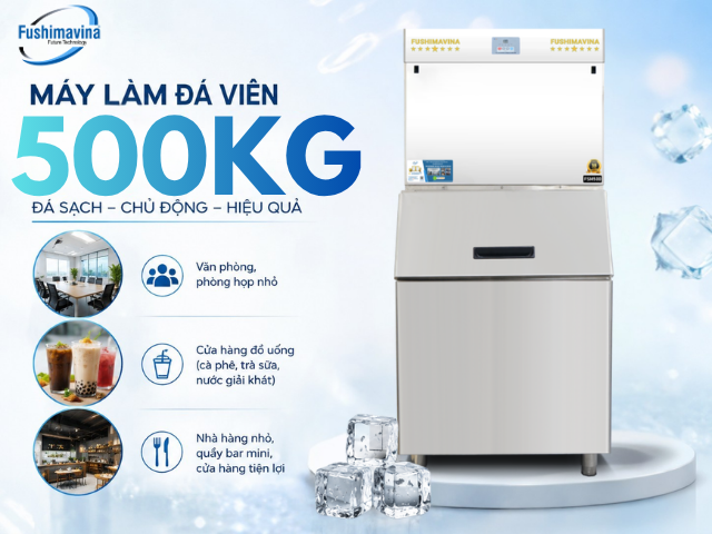 Máy làm đá cà phê 500kg 27 fsm500cf-phu-hop-mo-hinh-kinh-doanh-nao