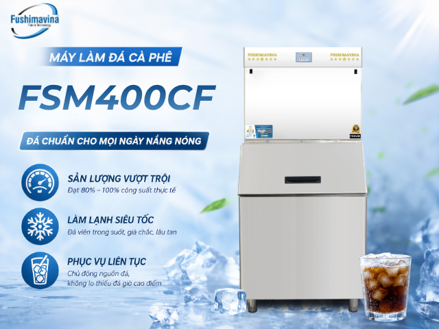 Máy làm đá cà phê 400kg 24 hieu-suat-toi-uu-fsm400cf