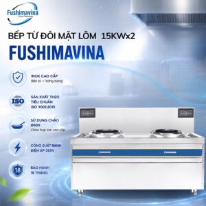 Bếp Từ Công Nghiệp Đôi 15KWx2 Mặt Lõm Phi 600 24 bep tu cong nghiep doi 15kwx2 mat lom phi 600 2