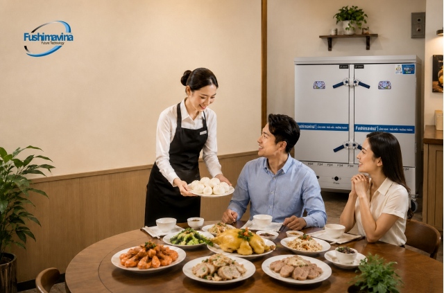 Tủ cơm điện 24 khay nấu hấp đa năng