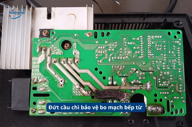 Hỏng linh kiện cầu chì bo mạch điện tử