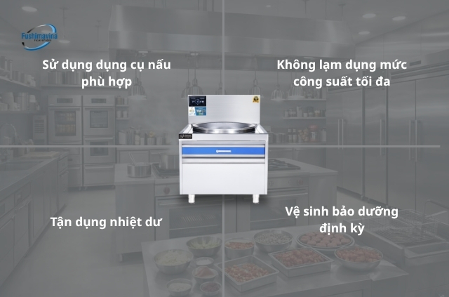 Mẹo sử dụng bếp điện từ tiết kiệm điện.