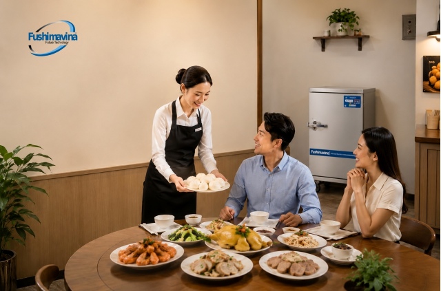 Tủ nấu cơm KZ-40 đáp ứng nhiều mô hình bếp.
