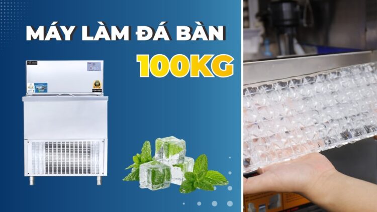 Review Máy Làm Đá Bàn 100kg Fushimavina