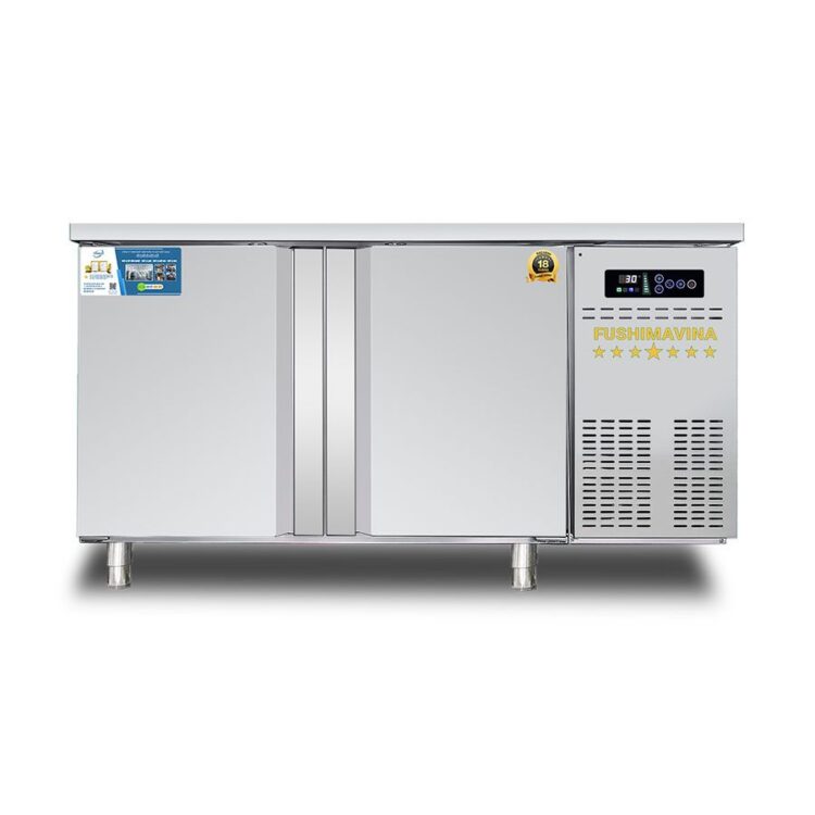 Tủ bàn đông mát 1m5 cánh Inox quạt gió 30 tu-ban-dong-mat-1m5-canh-inox-quat-gio