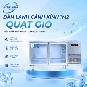 Tủ bàn lạnh, bàn mát 1m2 cánh kính quạt gió 22 tu-ban-lanh-ban-mat-1m2-canh-kinh-quat-gio-3