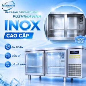Tủ bàn lạnh, bàn mát 1m2 cánh kính quạt gió 20 tu-ban-lanh-ban-mat-1m2-canh-kinh-quat-gio-5