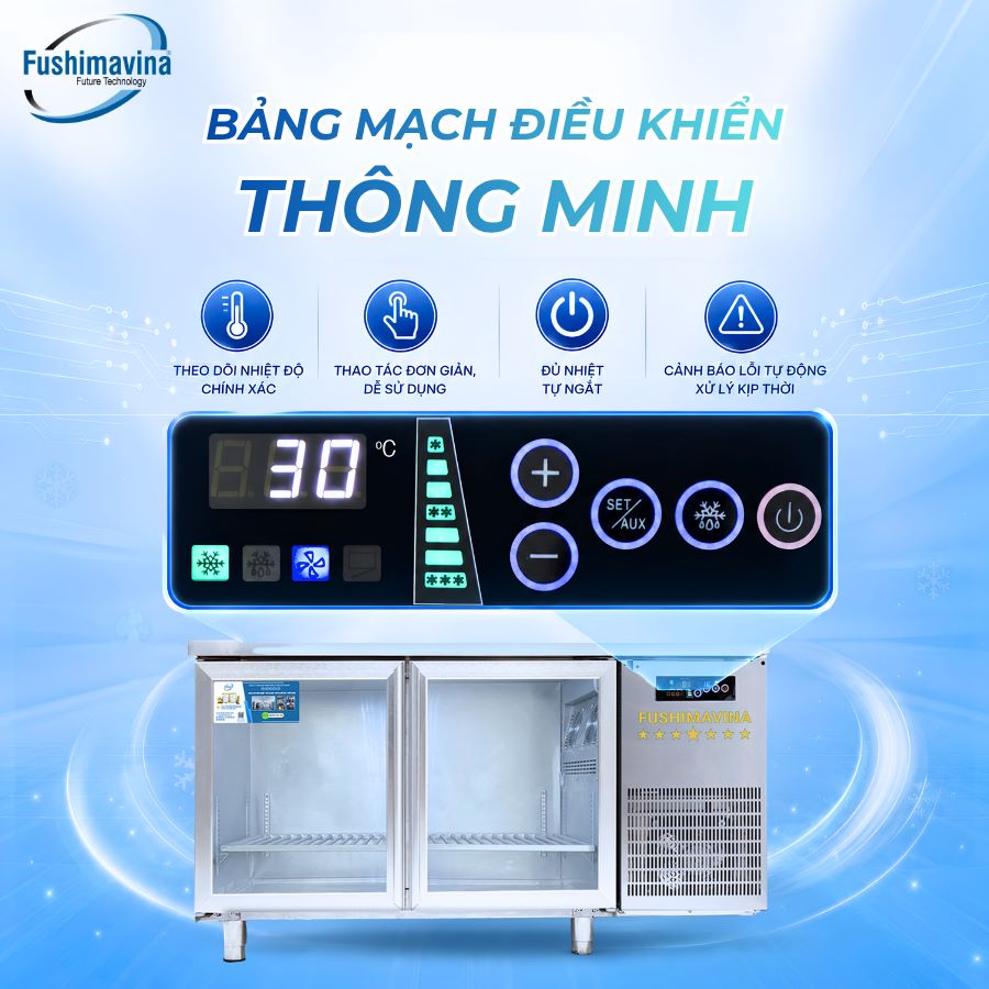 Tủ bàn lạnh, bàn mát 1m2 cánh kính quạt gió 11 tu-ban-lanh-ban-mat-1m2-canh-kinh-quat-gio-6