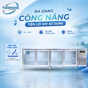Tủ bàn lạnh, bàn mát 2m3 cánh kính quạt gió 11 tu-ban-lanh-ban-mat-2m3-canh-kinh-quat-gio-10