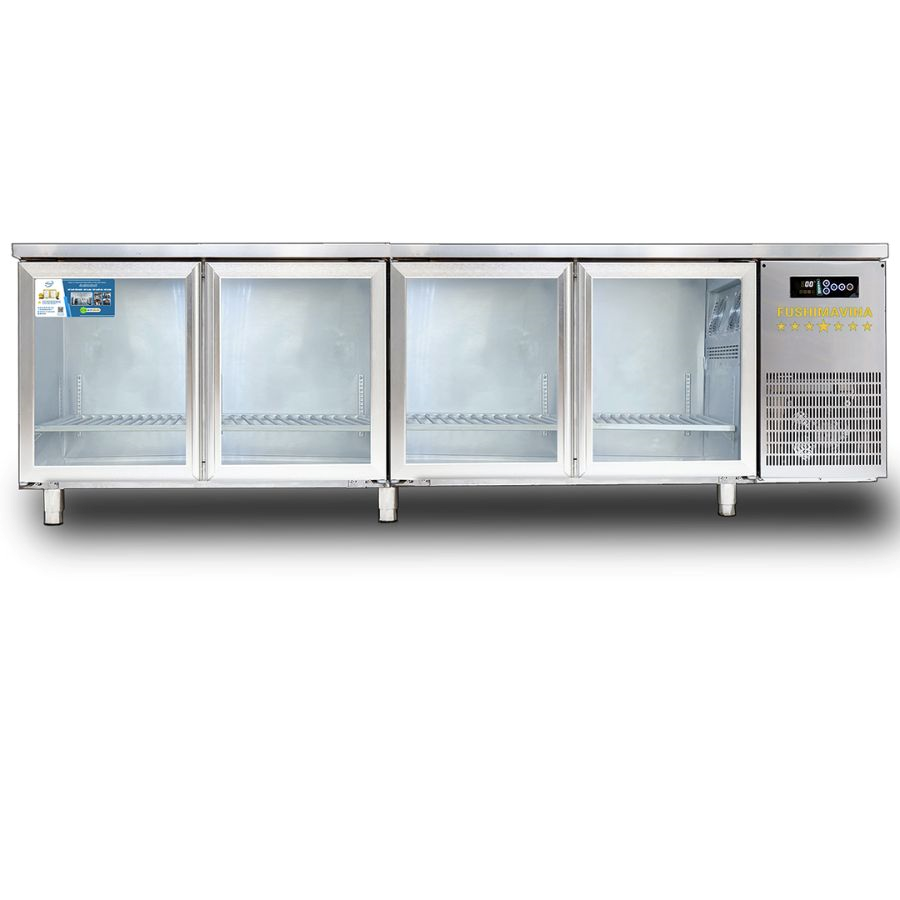 Tủ bàn lạnh, bàn mát 2m3 cánh kính quạt gió 1 tu-ban-lanh-ban-mat-2m3-canh-kinh-quat-gio-3