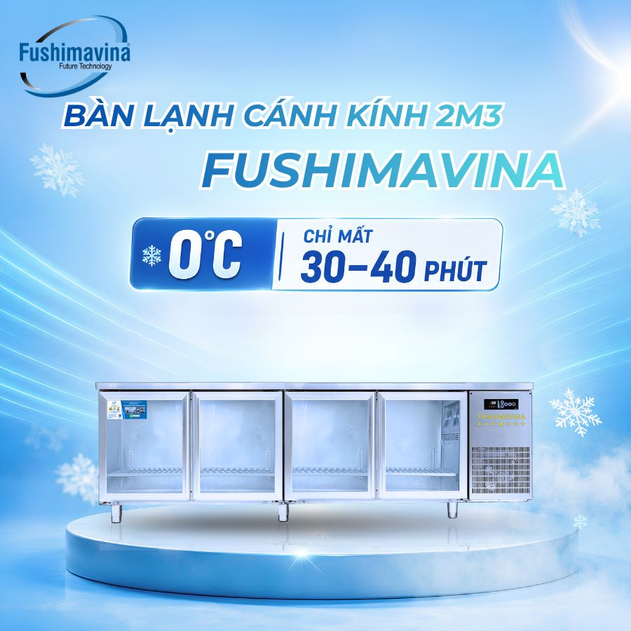 Tủ bàn lạnh, bàn mát 2m3 cánh kính quạt gió 7 tu-ban-lanh-ban-mat-2m3-canh-kinh-quat-gio-4