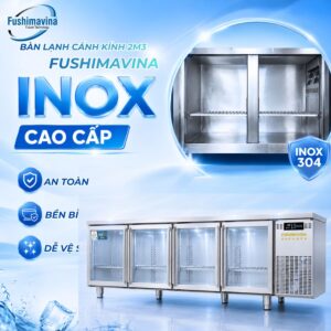Tủ bàn lạnh, bàn mát 2m3 cánh kính quạt gió 14 tu-ban-lanh-ban-mat-2m3-canh-kinh-quat-gio-5