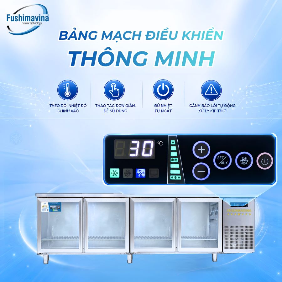 Tủ bàn lạnh, bàn mát 2m3 cánh kính quạt gió 5 tu-ban-lanh-ban-mat-2m3-canh-kinh-quat-gio-7