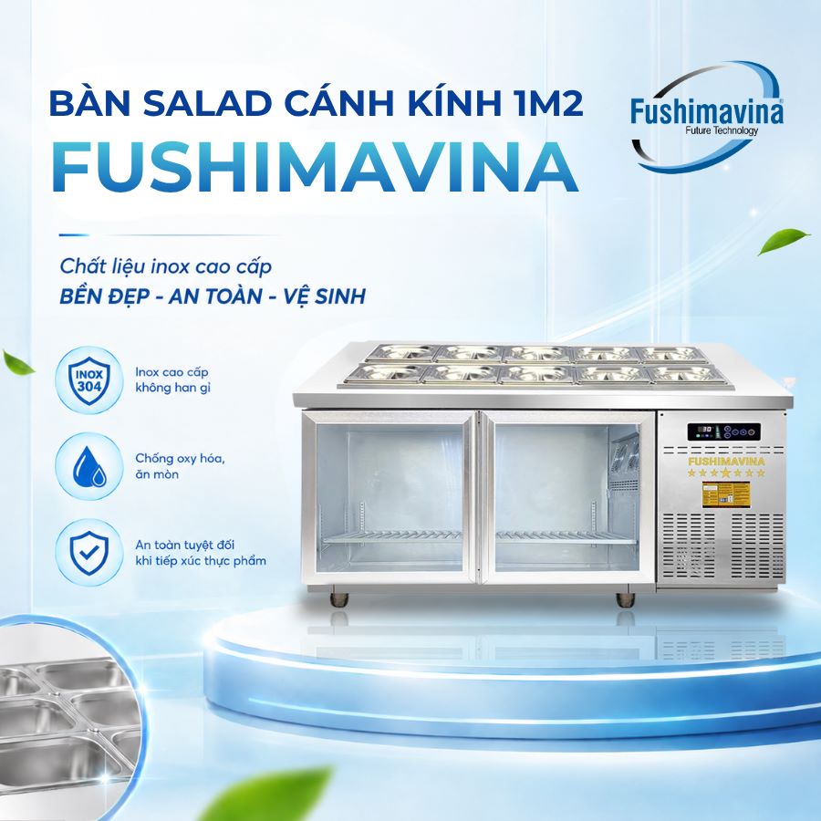 Tủ bàn salad 1m2 cánh kính quạt thổi 9 tu-ban-salad-1m2-canh-kinh-quat-thoi-7