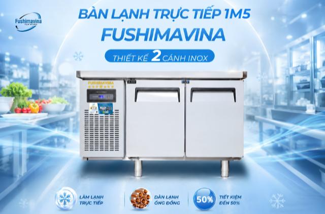 Bàn mat 1m5 cánh inox làm lạnh trực tiếp