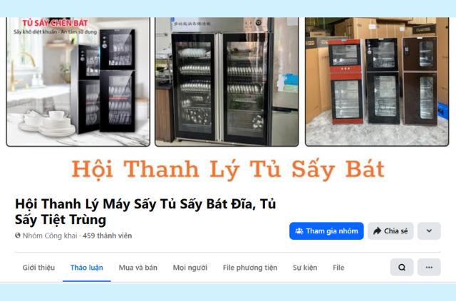 3 Nơi bán tủ sấy bát đĩa thanh lý giá tốt và bảng giá tham khảo 9 Tham khảo hội nhóm trên Facebook