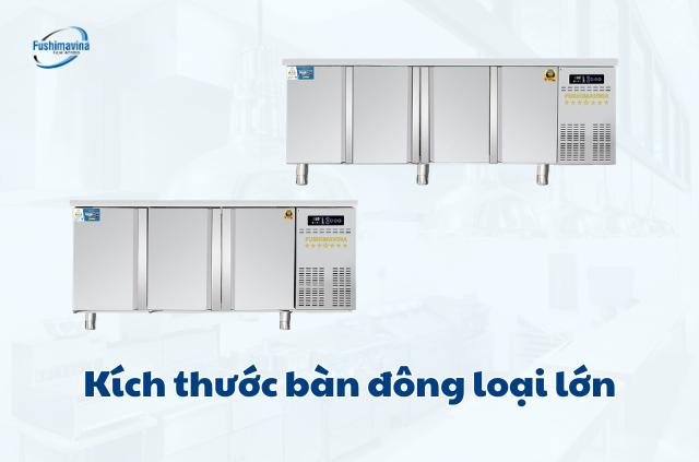 4 Phân loại kích thước bàn đông phổ biến cho từng khu bếp 9 Kích thước tủ bàn đông loại lớn