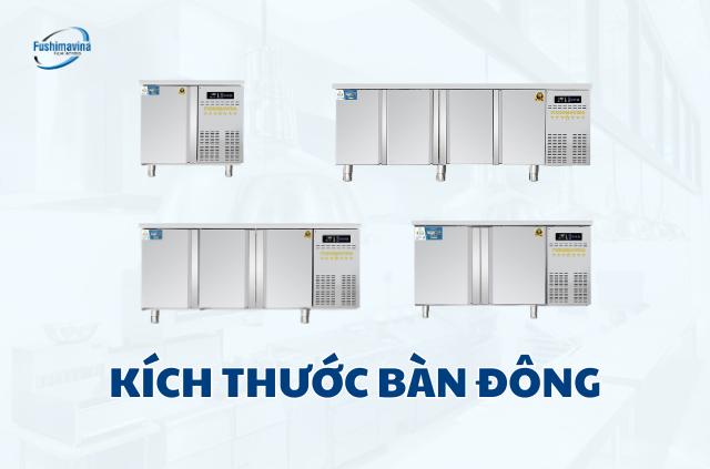 Phân loại kích thước tủ bàn đông