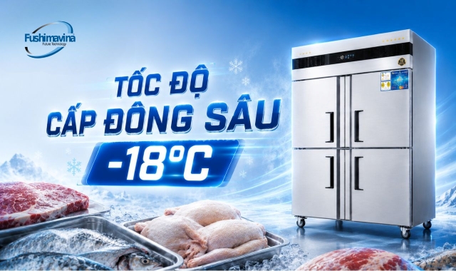 Khả năng cấp đông nhanh xuống -18°C