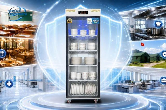 Tủ sấy bát 600L cho nhu cầu sử dụng vừa phải.