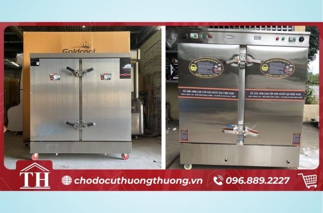 Tham khảo 3 nguồn mua thanh lý tủ nấu cơm công nghiệp và bảng giá bán 6 Tủ nấu cơm cũ tại Chợ đồ cũ Thưởng Thưởng