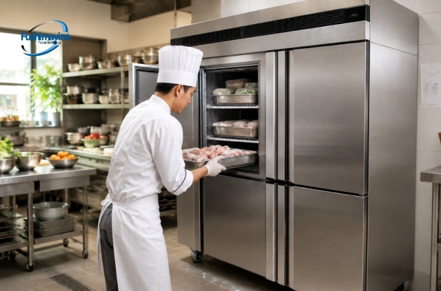 Tủ đông quạt gió làm lạnh nhanh và đều
