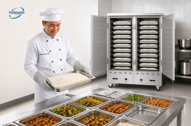 Tủ hấp cơm công nghiệp