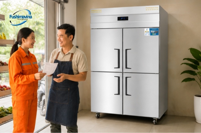 Tủ mát công nghiệp lạnh trực tiếp tiết kiệm điện