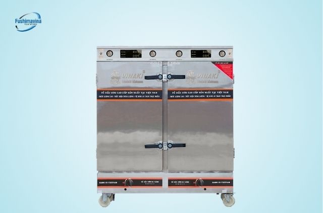 Tủ nấu cơm gas điện 24 khay Vinaki
