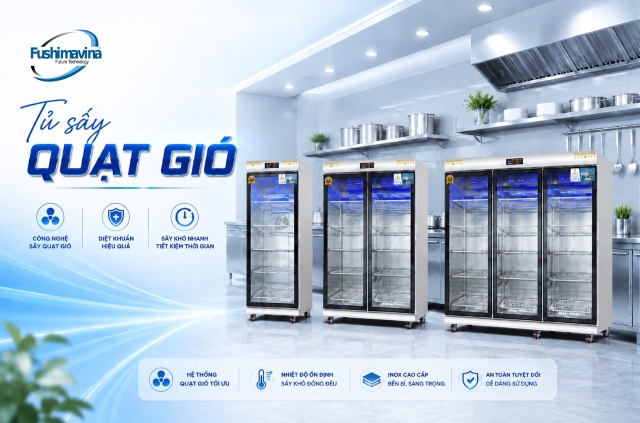 Các loại tủ sấy bát đĩa quạt gió Fushimavina