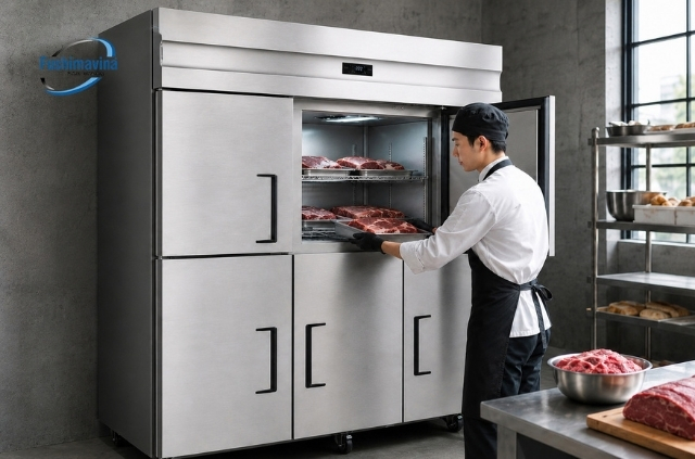 Cách chỉnh nhiệt độ tủ đông công nghiệp chuẩn để bảo quản thực phẩm 5 Các mức nhiệt độ tủ đông công nghiệp