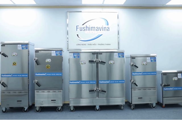Cận cảnh từng linh kiện của tủ nấu cơm Fushimavina