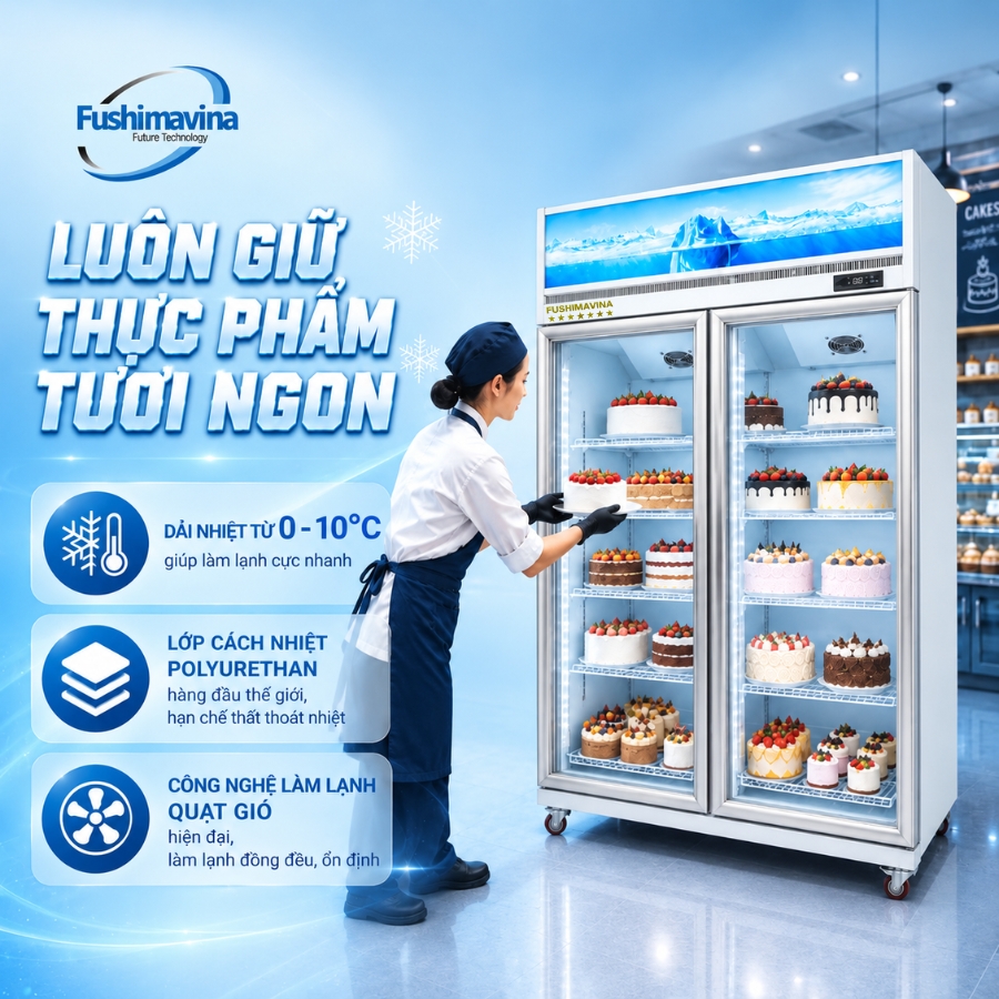 Tủ mát cánh kính quạt gió sơn tĩnh điện 3 dai-nhiet-do-tu-mat-quat-gio-canh-kinh-son-tinh-dien