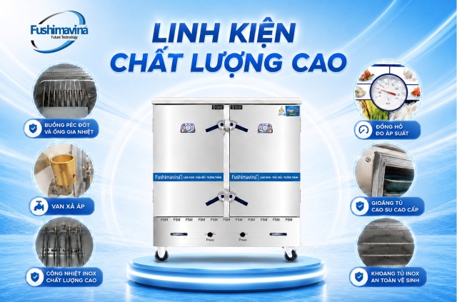 Linh kiện tủ nấu cơm gas điện Fushimavina