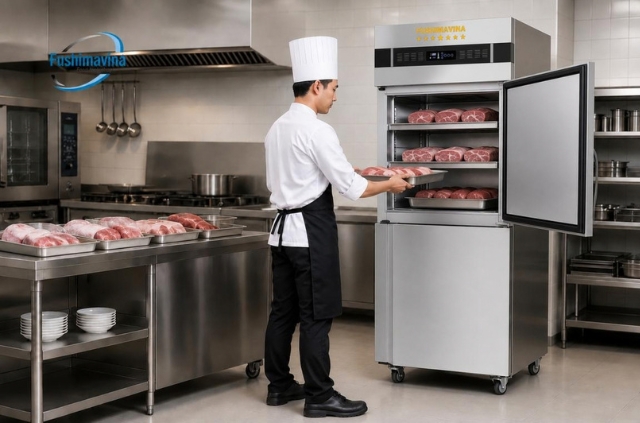 Cấp điện và sử dụng tủ đông sau khi xả tuyết